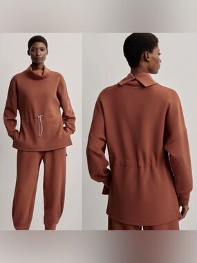 NWOT Varley Brown Patina Freya Sweatshirt Size Small